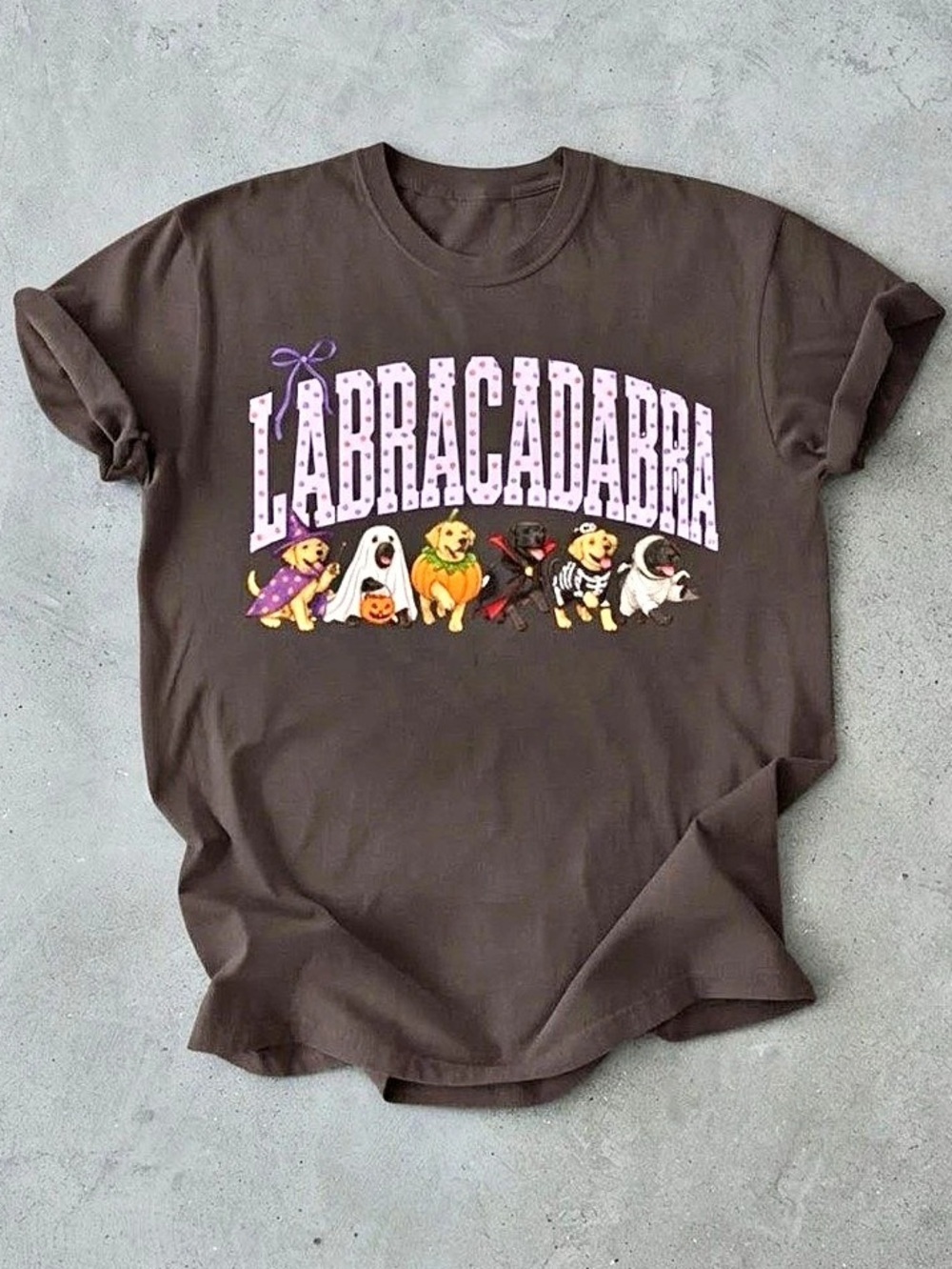 Labracadabra Halloween Dogs Costumes Pumpkins Cute Gildan T-Shirt